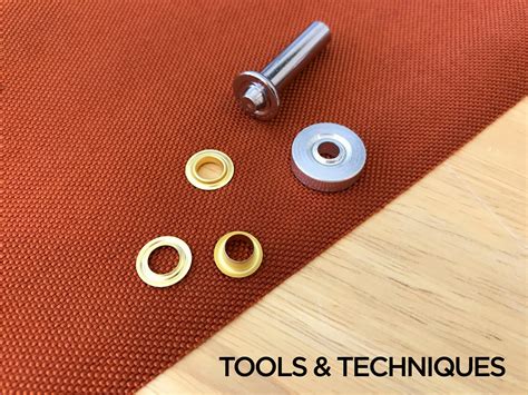 make metal holes in fabric|how to install metal grommets.